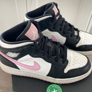 Nike Air Jordan 1 Mid White Black Light Arctic size 4Y